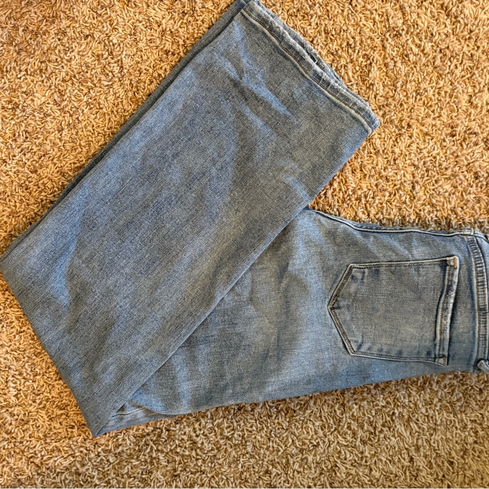 Stylish Blue Straight Leg Women's Jeans